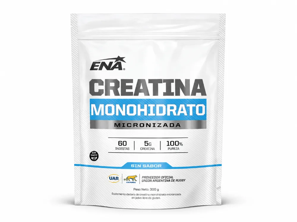 Creatina Monohidrato Ena Sport 300g Micronizada - 60 Servicios -