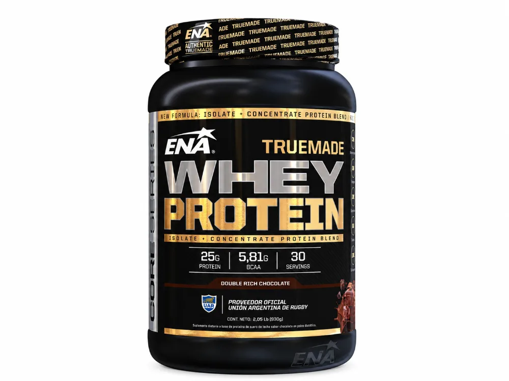Proteina Whey Protein ENA Sport True Made en polvo 2 Lb sabor chocolate